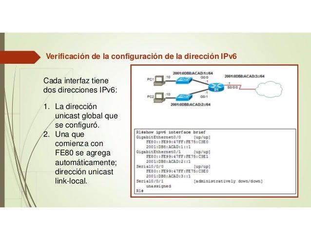 Direccionamiento ipv6