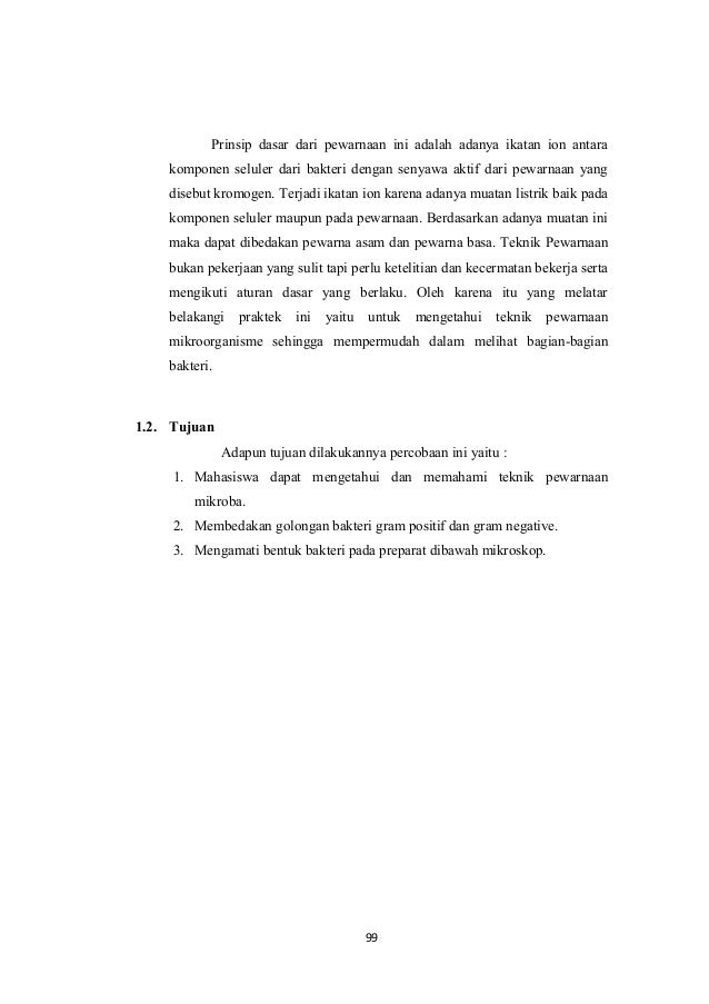 Laporan Mikrobiologi Teknik Pewarnaan Mikroorganisme