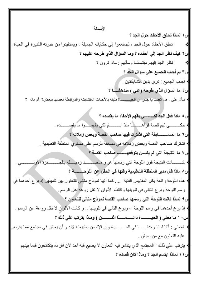 بوكلت الدلتا فى اللغة العربية للصف السادس الابتدائى ترم ثان