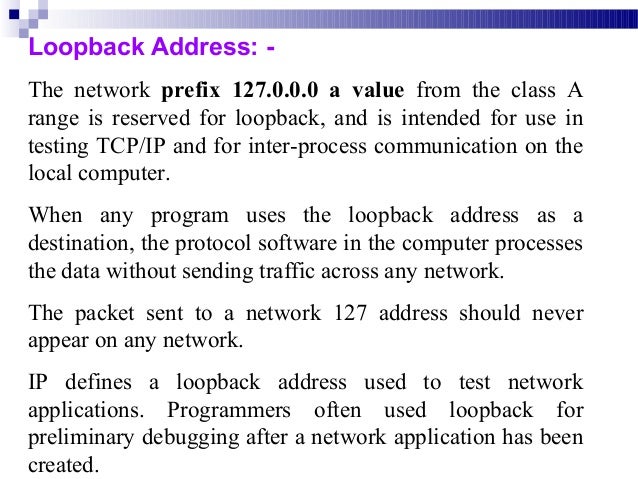 What is my loopback ipo