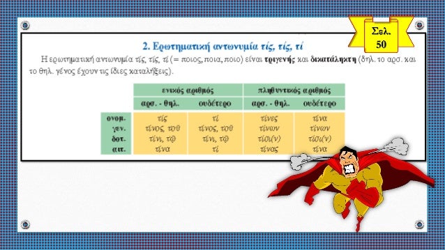ΣιγμÏληκÏα και ενÏινÏληκÏα εÏίθεÏα γΠκλίÏηÏ. ÎÏÏÏημαÏική και ÎÏÏιÏÏη ανÏÏνÏ
μία (ÏίÏ, ÏίÏ, Ïί). ÎνÏÏηÏα 6 ÎÏÏαίÏν ÎÎ ÎÏ
μνα...