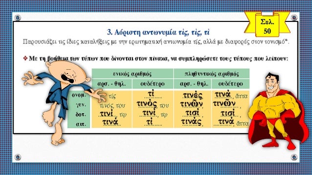 ΣιγμÏληκÏα και ενÏινÏληκÏα εÏίθεÏα γΠκλίÏηÏ. ÎÏÏÏημαÏική και ÎÏÏιÏÏη ανÏÏνÏ
μία (ÏίÏ, ÏίÏ, Ïί). ÎνÏÏηÏα 6 ÎÏÏαίÏν ÎÎ ÎÏ
μνα...