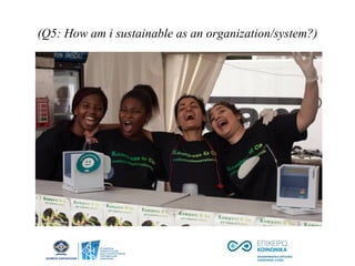 (Q5: How am i sustainable as an organization/system?)
 