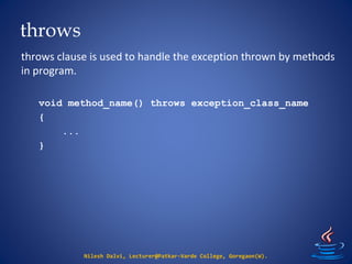 6. Exception Handling | PPT