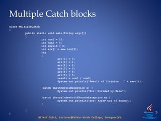 6. Exception Handling | PPT