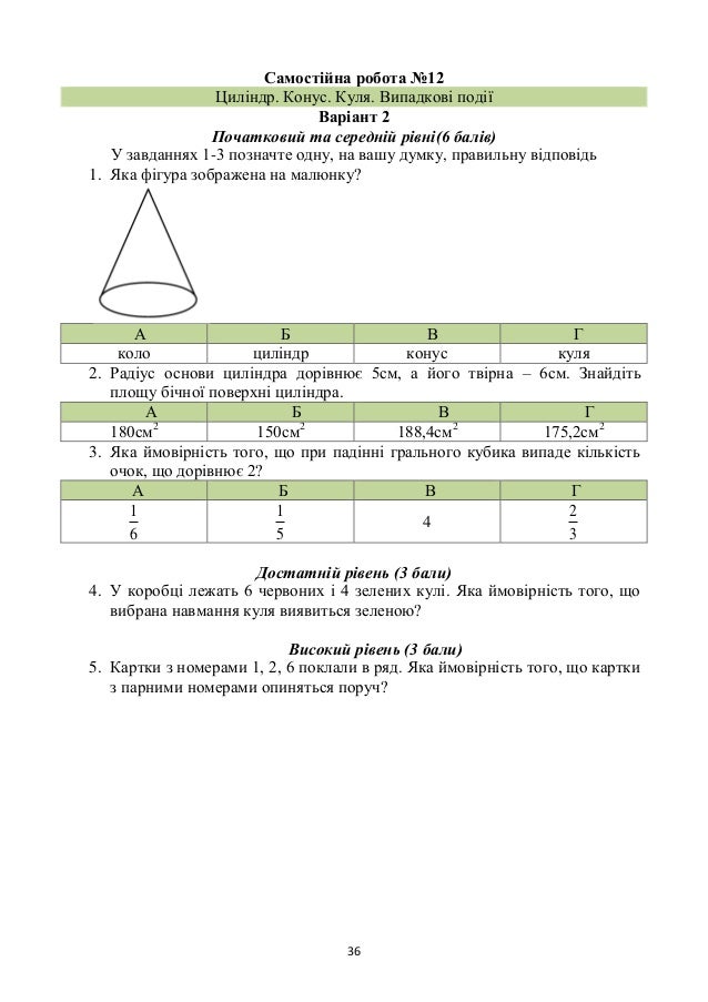 Підсумкові Контрольні Роботи З Математики 8 Клас Мерзляк