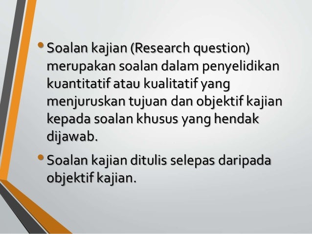 Tujuan kajian Dr Kamarul Shukri