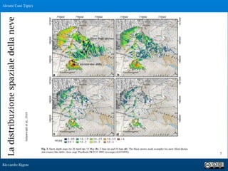 Riccardo Rigon
!7
Grünewaldetal.,2010
Ladistribuzionespazialedellaneve
Alcuni Casi Tipici
 
