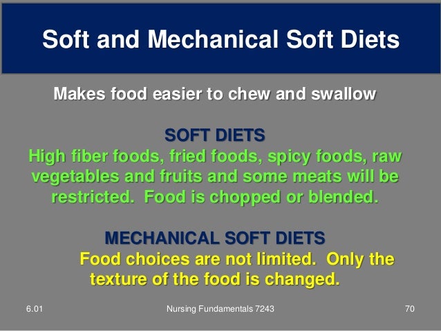 Foods Allowed In Mechanical Soft Diet Foods Allowed In Mechanical Soft Diet