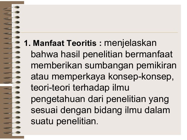 Tujuan Dan Manfaat Penelitian