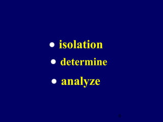 6
• determine
• isolation
• analyze
 
