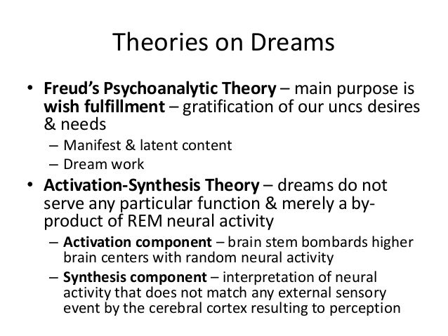 activation-sythesis theory activation-sythesis theory