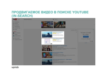 ПРОДВИГАЕМОЕ ВИДЕО В ПОИСКЕ YOUTUBE
(IN-SEARCH)
 