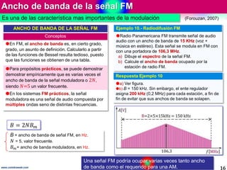 6. AM y FM Modulación de amplitud y de frecuencia Slide 16