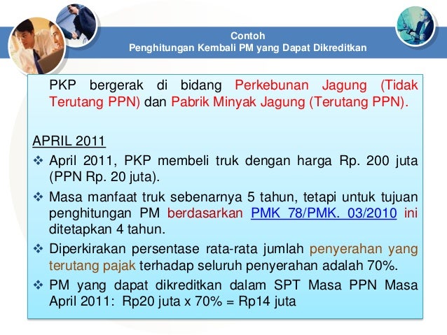 Ppn Pengkreditan Pajak Masukan
