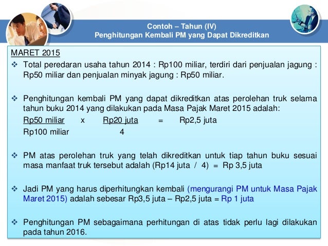 Ppn Pengkreditan Pajak Masukan