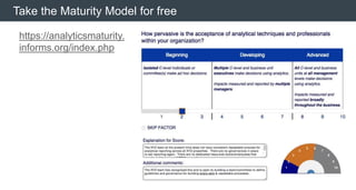 © 2013 Adobe Systems Incorporated. All Rights Reserved. Adobe Confidential.
Take the Maturity Model for free
 https://analyticsmaturity.
informs.org/index.php

 