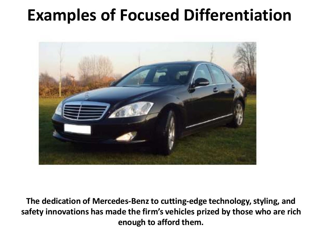 Focused Differentiation Strategy Strategic Management Manu Melwi 