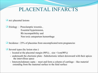 Subchorionic Infarct Disorders of pregnancy and placental pathology | PPT