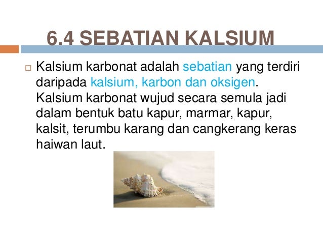 Kalsium karbonat contoh Kalsium Karbonat