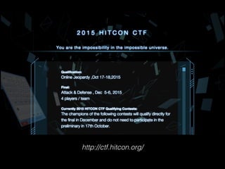 http://ctf.hitcon.org/
 