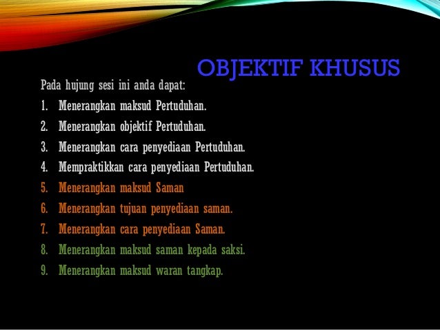 Kertas pertuduhan, fakta kes, saman dan waran tangkap