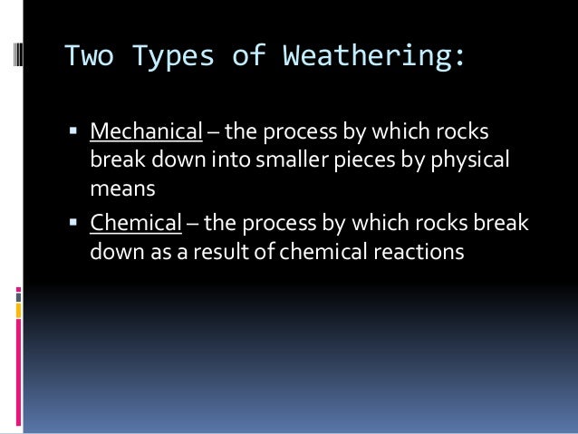 6 Weathering And Erosion Notes