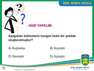 HADİ YAPALIM:HADİ YAPALIM:
 