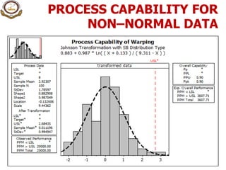 Normal Process Capability 6. process capability analysis (variable data) | PDF