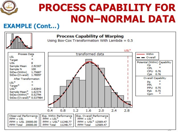 6. process capability analysis (variable data)