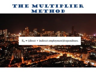 The multiplier
method
 