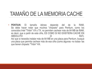 Memoria cache y virtual | PPTX