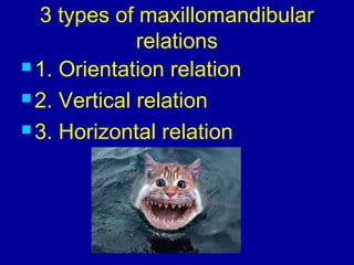 maxillomandibular relations - terminology | PPT