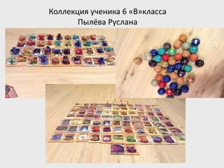 Коллекция ученика 6 «В»класса
Пылёва Руслана