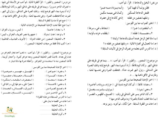 المراجعة النهائية فى اللغة العربية 6ب نصف العام
