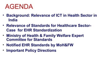 Electronic Health Record Standardisation in India | PPT