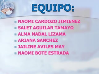  NAOMI CARDOZO JIMIENEZ
 SALET AGUILAR TAMAYO
 ALMA NADAL LIZAMA
 ARIANA SANCHEZ
 JAILINE AVILES MAY
 NAOMI BOTE ESTRADA
 