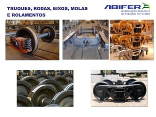 TRUQUES, RODAS, EIXOS, MOLAS
E ROLAMENTOS
 