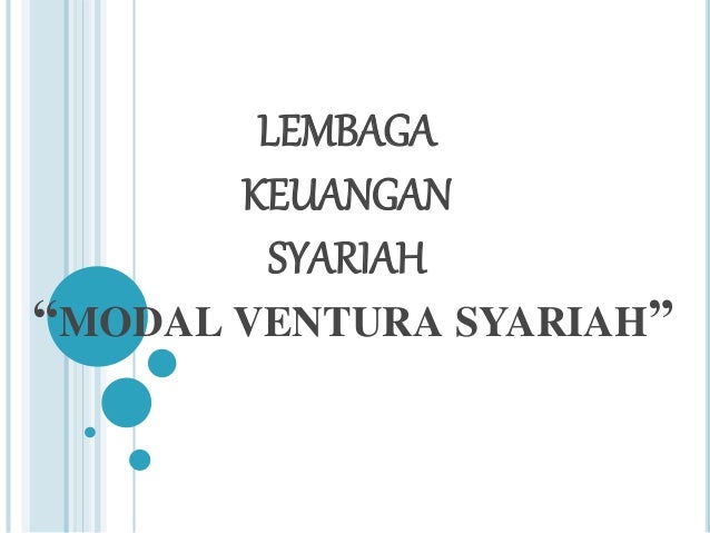 Perusahaan Modal Ventura