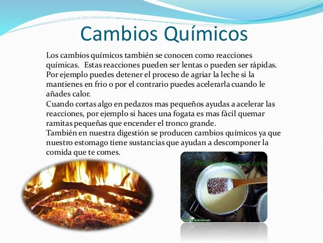 Cambios Quimicos En La Materia