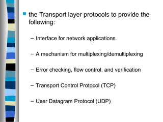 the transport layer | PPT