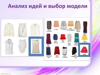 Анализ идей и выбор модели
 
