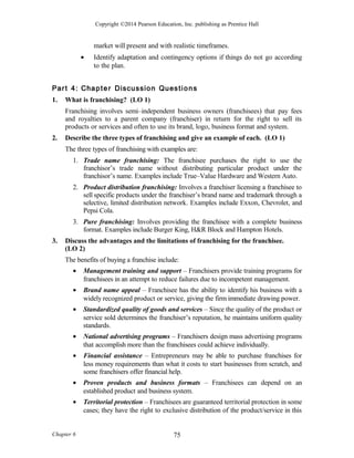 6. franchising and the entrepreneur | PDF