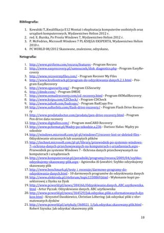 Metody odzyskiwania danych | PDF