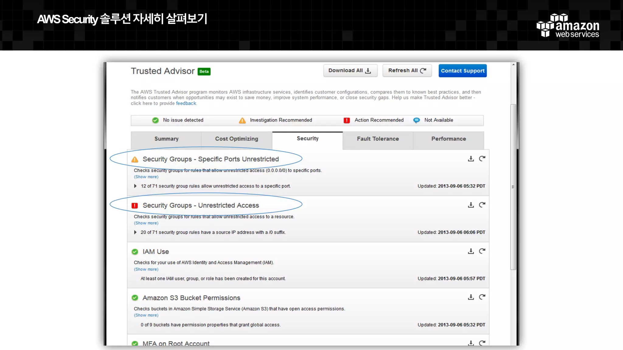 AWS  Security  솔루션자세히살펴보기
 