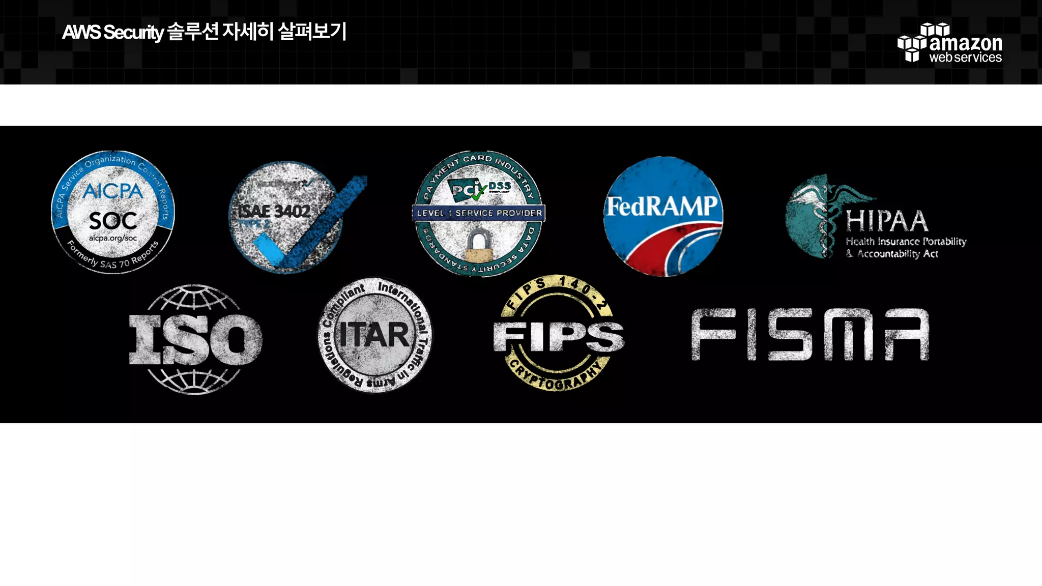 AWS  Security  솔루션자세히살펴보기
 