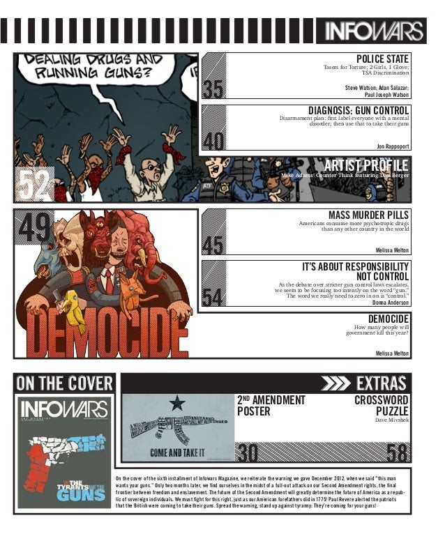 Why The Tyrants Want Your Guns 6th Issue Infowars Magazine