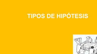 TIPOS DE HIPÓTESIS
 