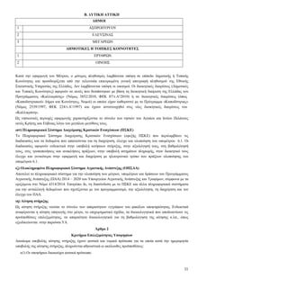 11
Β. ΔΥΤΙΚΗ ΑΤΤΙΚΗ
ΔΗΜΟΙ
1 ΑΣΠΡΟΠΥΡΓΟΥ
2 ΕΛΕΥΣΙΝΑΣ
3 ΜΕΓΑΡΕΩΝ
ΔΗΜΟΤΙΚΕΣ Η ΤΟΠΙΚΕΣ ΚΟΙΝΟΤΗΤΕΣ
1 ΕΡΥΘΡΩΝ
2 ΟΙΝΟΗΣ
Κατά την εφαρμογή του Μέτρου, ο μόνιμος πληθυσμός λαμβάνεται υπόψη σε επίπεδο Δημοτικής ή Τοπικής
Κοινότητας και προσδιορίζεται από την τελευταία επικυρωμένη γενική απογραφή πληθυσμού της Εθνικής
Στατιστικής Υπηρεσίας της Ελλάδος. Δεν λαμβάνονται υπόψη οι οικισμοί. Οι διοικητικές διαιρέσεις (Δημοτικές
και Τοπικές Κοινότητες) αφορούν σε αυτές που θεσπίστηκαν με βάση τη διοικητική διαίρεση της Ελλάδας του
Προγράμματος «Καλλικράτης» (Νόμος 3852/2010, ΦΕΚ 87/τ.Α'/2010) ή σε διοικητικές διαιρέσεις (όπως
«Καποδιστριακοί» Δήμοι και Κοινότητες, Νομοί) οι οποίοι είχαν καθοριστεί με το Πρόγραμμα «Καποδίστριας»
(Νόμος 2539/1997, ΦΕΚ 224/τ.Α'/1997) και έχουν αντιστοιχηθεί στις νέες διοικητικές διαιρέσεις του
«Καλλικράτη».
Ως νησιωτικές περιοχές εφαρμογής χαρακτηρίζονται το σύνολο των νησιών του Αιγαίου και Ιονίου Πελάγους
εκτός Κρήτης και Εύβοιας λόγω του μεγάλου μεγέθους τους.
ιστ) Πληροφοριακό Σύστημα Διαχείρισης Κρατικών Ενισχύσεων (ΠΣΚΕ)
Το Πληροφοριακό Σύστημα Διαχείρισης Κρατικών Ενισχύσεων (εφεξής ΠΣΚΕ) που περιλαμβάνει τις
διαδικασίες και τα δεδομένα που απαιτούνται για τη διαχείριση, έλεγχο και υλοποίηση του υπομέτρου 6.1. Οι
διαδικασίες αφορούν ενδεικτικά στην υποβολή αιτήσεων στήριξης, στην αξιολόγησή τους, στη βαθμολόγησή
τους, στις τροποποιήσεις και ανακλήσεις πράξεων, στην υποβολή αιτημάτων πληρωμής, στον διοικητικό τους
έλεγχο και γενικότερα στην εφαρμογή και διαχείριση με ηλεκτρονικό τρόπο των πράξεων υλοποίησης του
υπομέτρου 6.1.
ιζ) Ολοκληρωμένο Πληροφοριακό Σύστημα Αγροτικής Ανάπτυξης (ΟΠΣΑΑ)
Αποτελεί το πληροφοριακό σύστημα για την υλοποίηση των μέτρων, υπομέτρων και δράσεων του Προγράμματος
Αγροτικής Ανάπτυξης (ΠΑΑ) 2014 – 2020 του Υπουργείου Αγροτικής Ανάπτυξης και Τροφίμων, σύμφωνα με τα
οριζόμενα στο Νόμο 4314/2014. Επιτρέπει δε, τη διασύνδεση με το ΠΣΚΕ και άλλα πληροφοριακά συστήματα
για την ανταλλαγή δεδομένων που σχετίζονται με τον προγραμματισμό, την αξιολόγηση, τη διαχείριση και τον
έλεγχο του ΠΑΑ.
ιη) Αίτηση στήριξης
Ως αίτηση στήριξης νοείται το σύνολο των απαραίτητων εγγράφων του φακέλου υποψηφιότητας. Ενδεικτικά
αναφέρονται η αίτηση υπαγωγής στο μέτρο, το επιχειρηματικό σχέδιο, τα δικαιολογητικά που αποδεικνύουν τις
προϋποθέσεις επιλεξιμότητας, τα απαραίτητα δικαιολογητικά για τη βαθμολόγηση της αίτησης κ.λπ., όπως
εξειδικεύονται στην παρούσα ΥΑ.
Άρθρο 2
Κριτήρια Επιλεξιμότητας Υποψηφίων
Δικαίωμα υποβολής αίτησης στήριξης έχουν φυσικά και νομικά πρόσωπα για τα οποία κατά την ημερομηνία
υποβολής της αίτησης στήριξης, πληρούνται αθροιστικά οι ακόλουθες προϋποθέσεις:
α1) Οι υποψήφιοι δικαιούχοι φυσικά πρόσωπα:
 