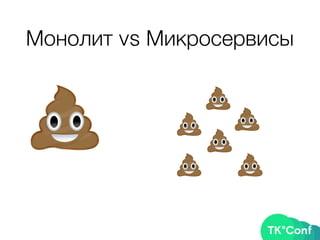Монолит vs Микросервисы
 